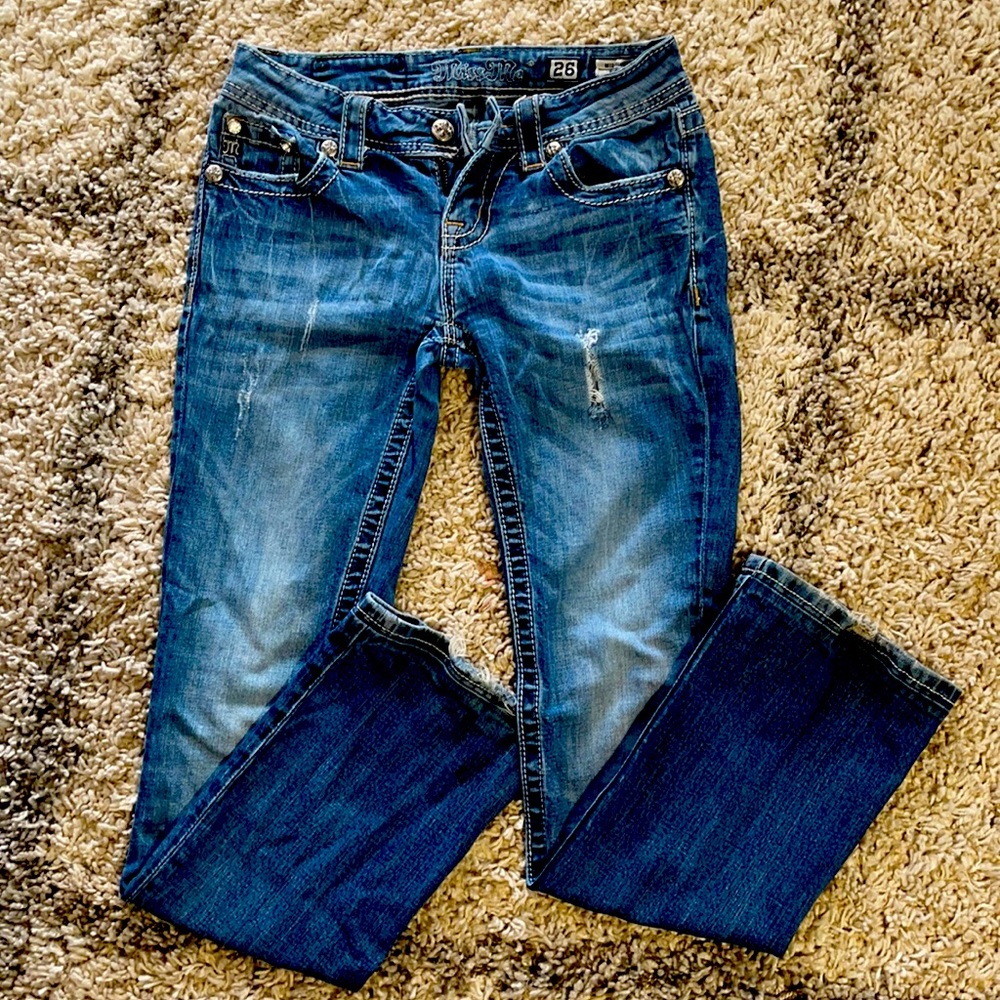 MISS ME JEANS MID RISE BOOT SIZE 26
